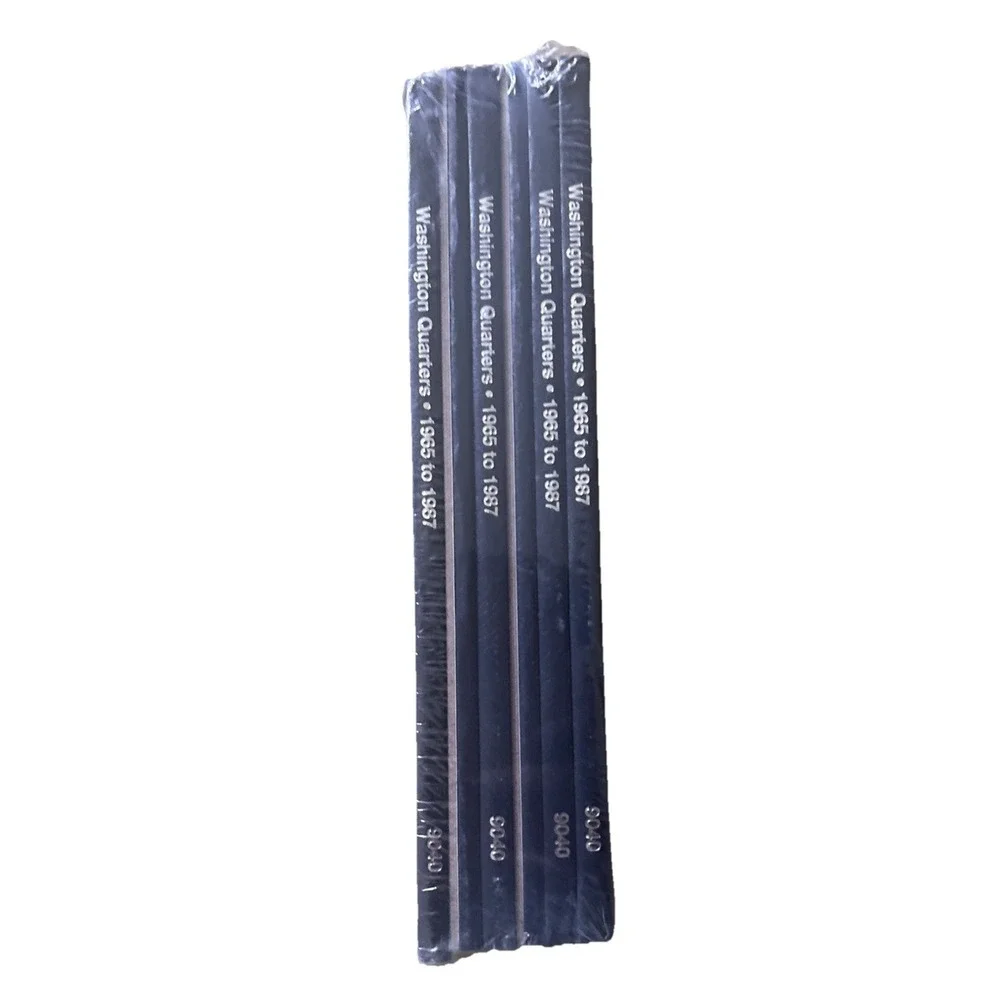 Washington Quarters #3: 1965-1987 Official Whitman Coin Folder Pack Of 6 New